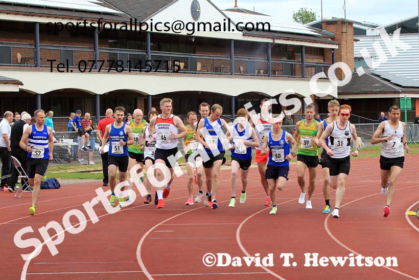 2022 North Eastern Counties AA 10000 metres Champs., Chester le Street, Sat,. May 21st. Photo: David T. Hewitson/Sports for All Pics